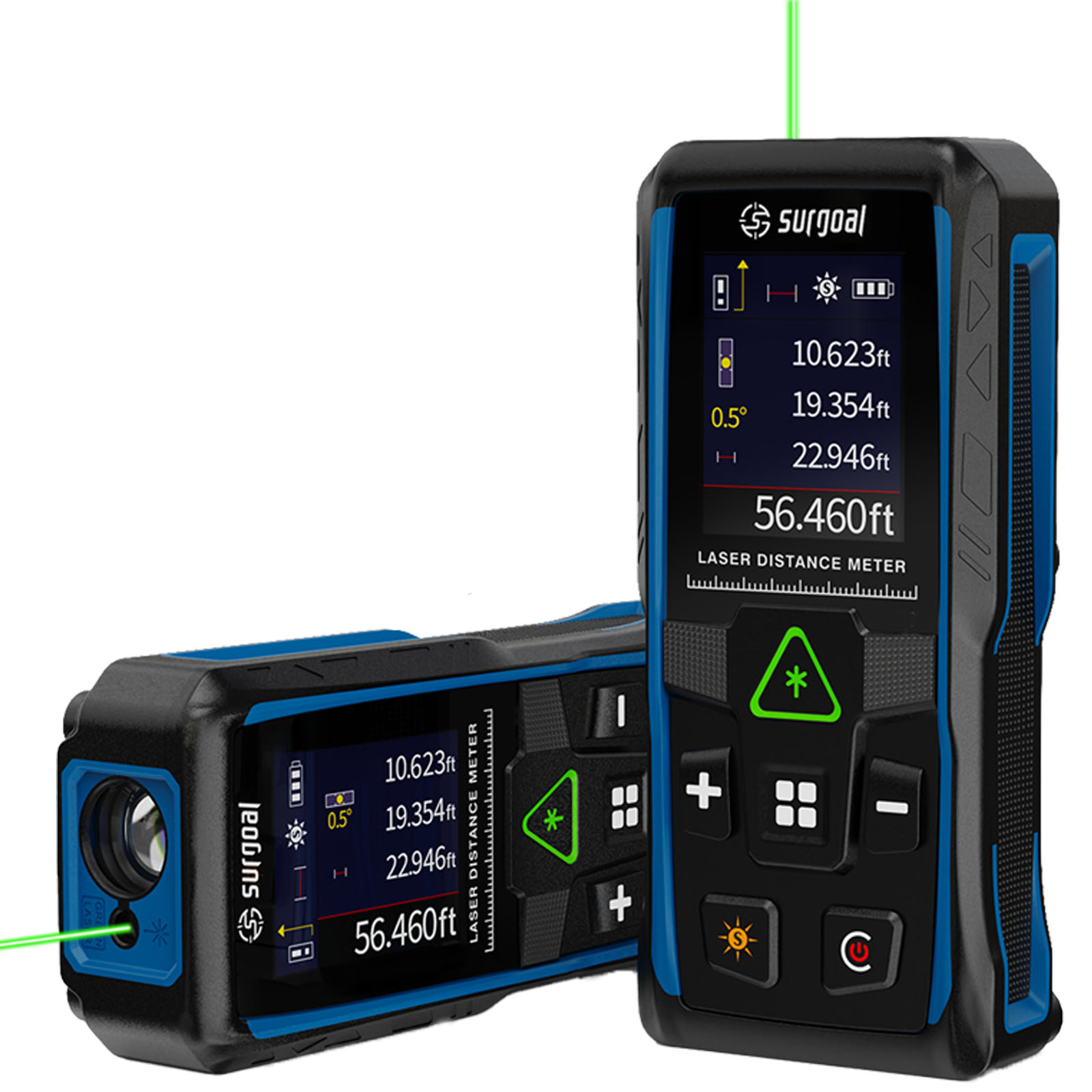 Stud Finder With Laser Level - 100 m grüne Laser-Entfernungsmesser, multifunktional, mit