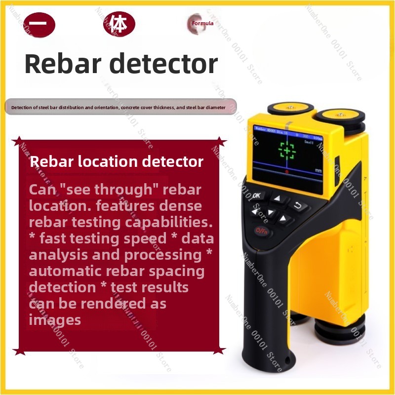 Wall Scanner For Concrete - All-in-One Multifunktions-Bewehrungsstahl- und Betonabdeckungsmessgerät - Betonwandscanner