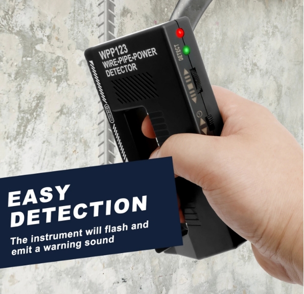 Pipe Detector Wall Scanner - Stabiler WPP123 2-in-1 Metalldetektor Wandscanner Hochempfindlicher