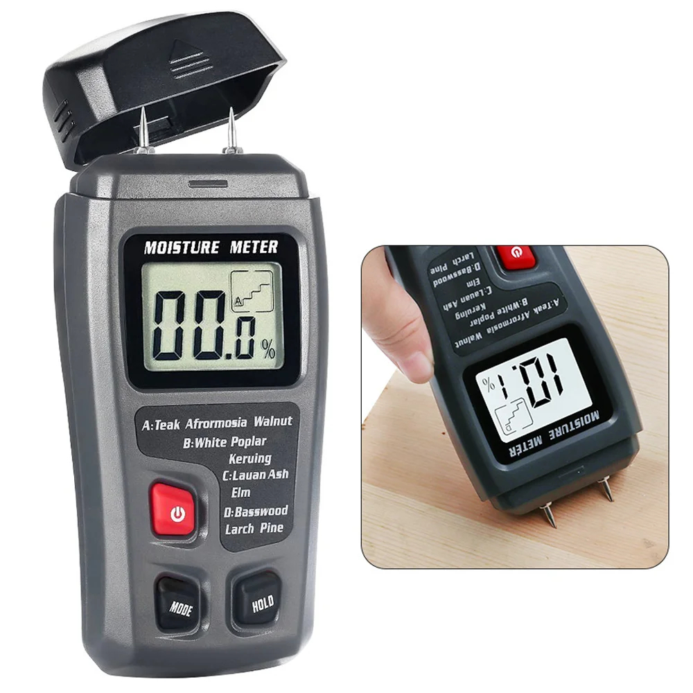 Moisture Meter Wall Wood - 1 Stück EMT10 Hygrometer Präzises Holzfeuchtigkeitsmessgerät