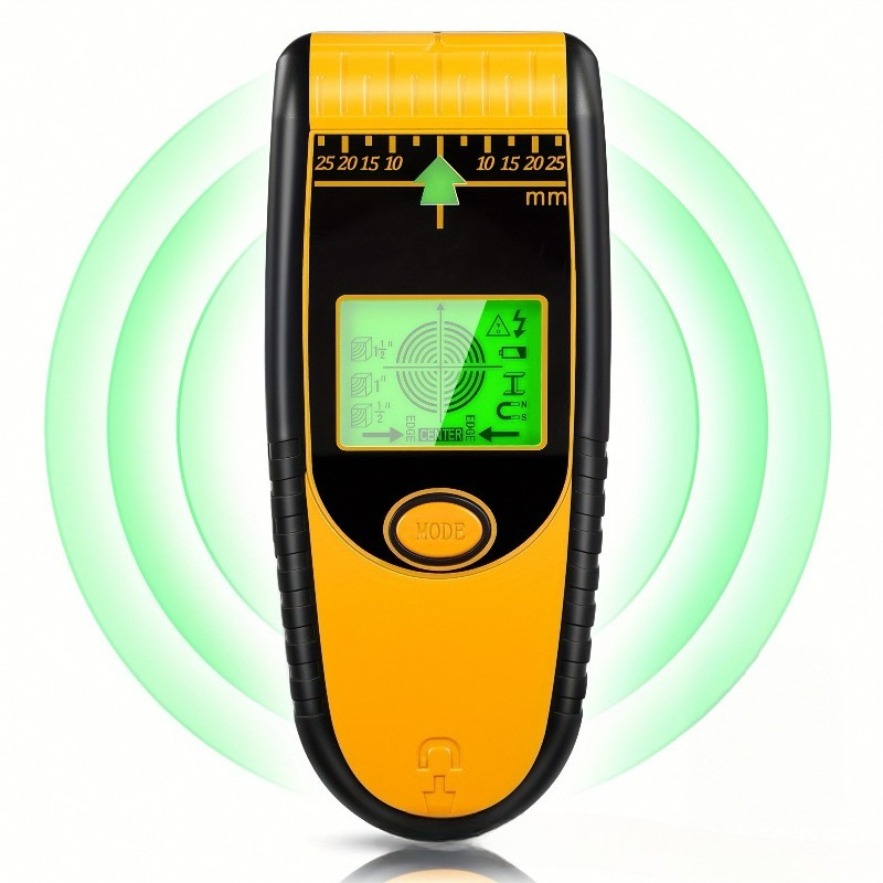 Wall Scanner Rebar Detector - Multifunktionaler Wandständer-Finder Metall-Holz-Bewehrungsstahl-Drahtdetektor Versteckter Kabelscanner für
