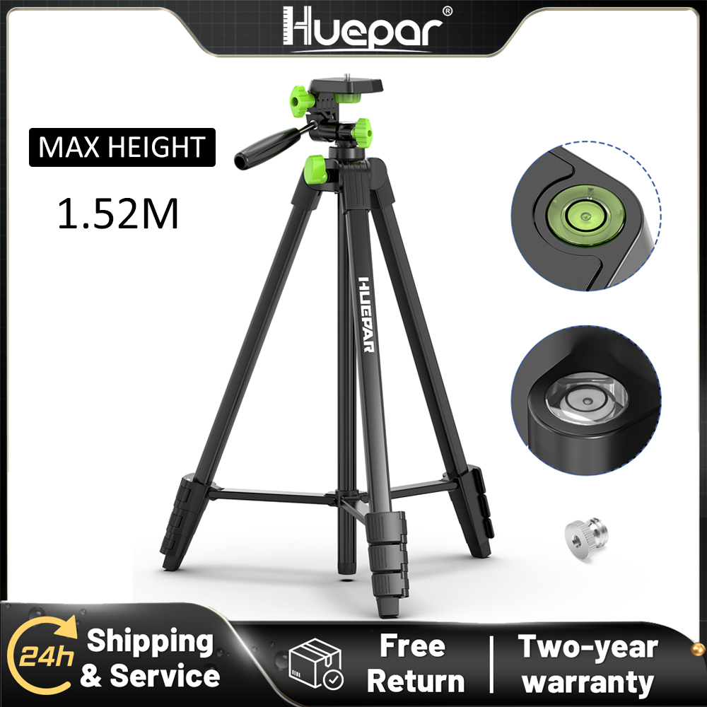 Stud Finder With Laser Level - ﻿ Huepar 1,52 m verstellbares Laser-Nivellierstativ,