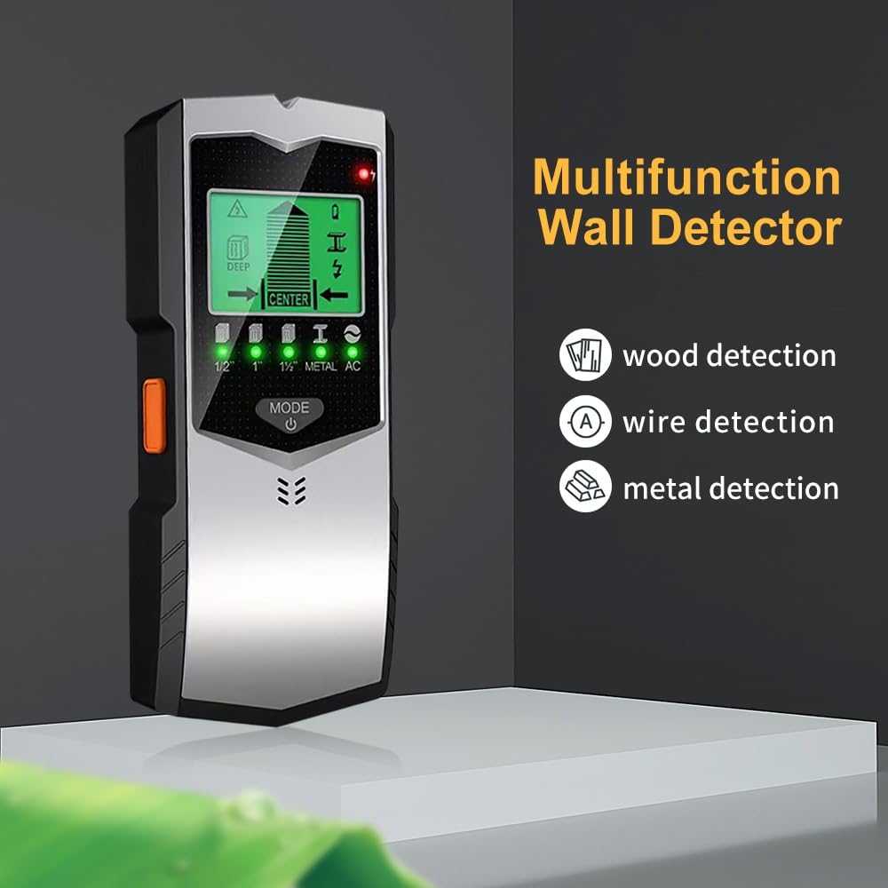 Stud Finder Center Finder Edge - Stud Finder Wandscanner, 5-in-1 Balkendetektor, HD-LCD-Display,