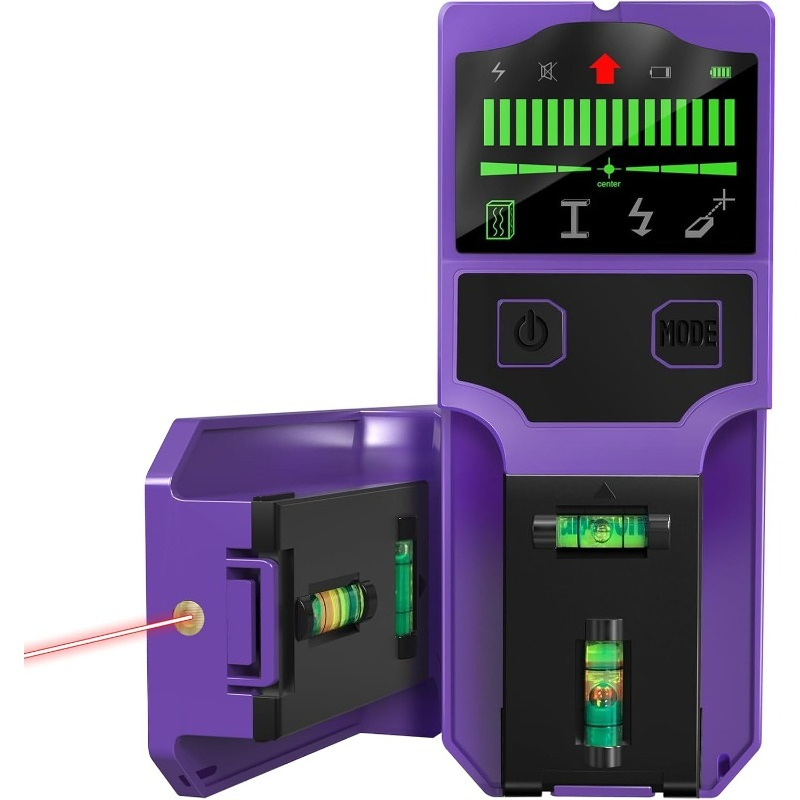 Stud Detector With Metal Ac Wire - Bolzensucher, Wandscanner, Bolzendetektor, Mittelsucher für Holz,