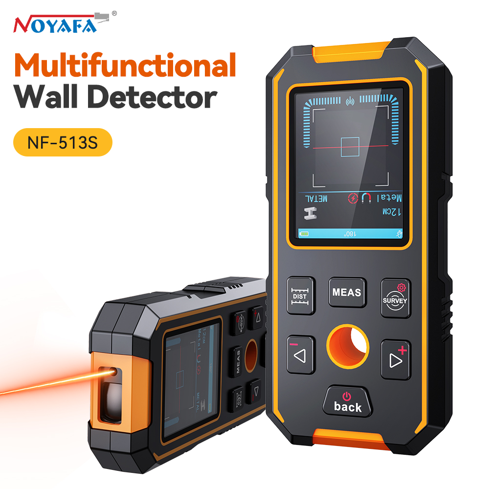 Pipe Detector Wall Scanner - NOYAFA Handgehaltener Wand-Metalldetektor-Scanner mit Positionierungslöchern für