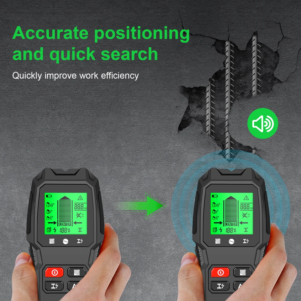 HW-QB6 Schwarzer Wand-Ständerd – Stud Finder Center Finder Edge Bewertung und Preis
