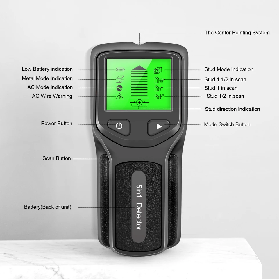 5-in-1-Metalldetektor, Wanddic – Stud Finder Wall Scanner 5 In 1 Bewertung und Preis