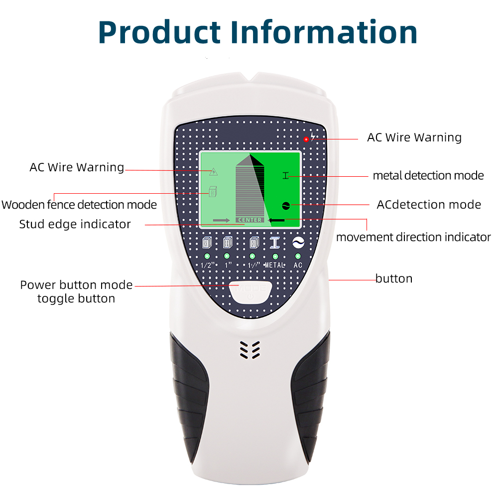 Neuer 5 in 1 Metall detektor F – Stud Finder Wall Scanner 5 In 1 Bewertung und Preis
