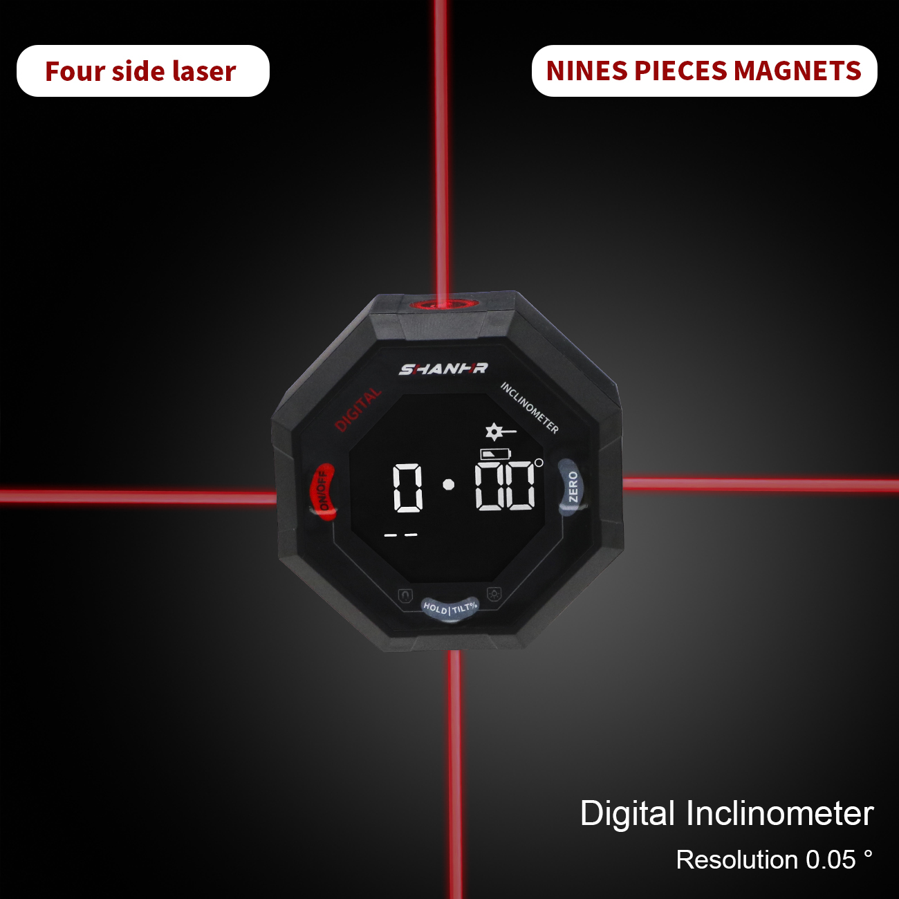 SHANHR Oktagon Digitaler Winke – Stud Finder With Laser Level Bewertung und Preis