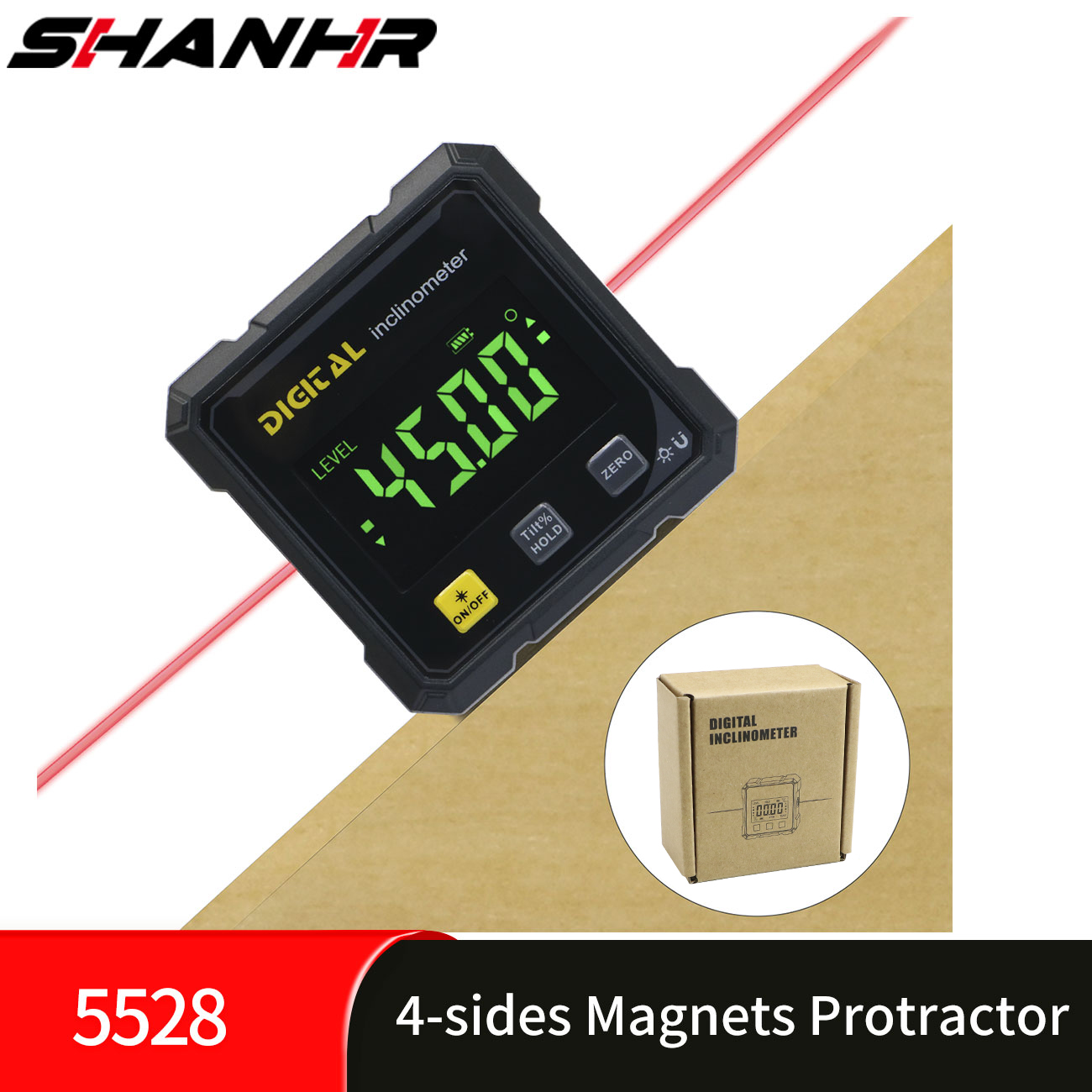 SHANHR Digitaler Winkelmesser  – Stud Finder With Laser Level Bewertung und Preis