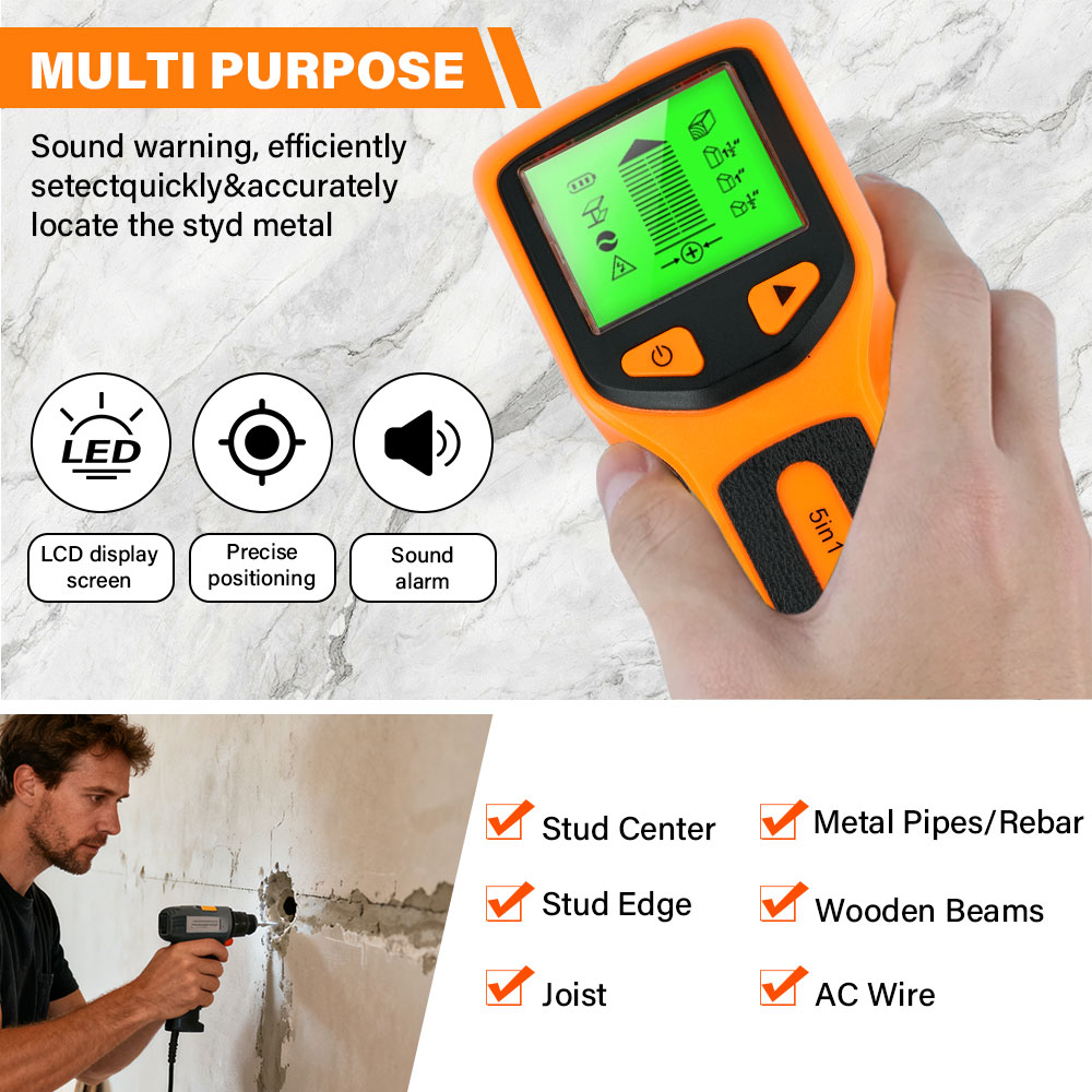 Neuer 5-in-1-Wanddetektor, tra – Stud Finder Wall Scanner 5 In 1 Bewertung und Preis