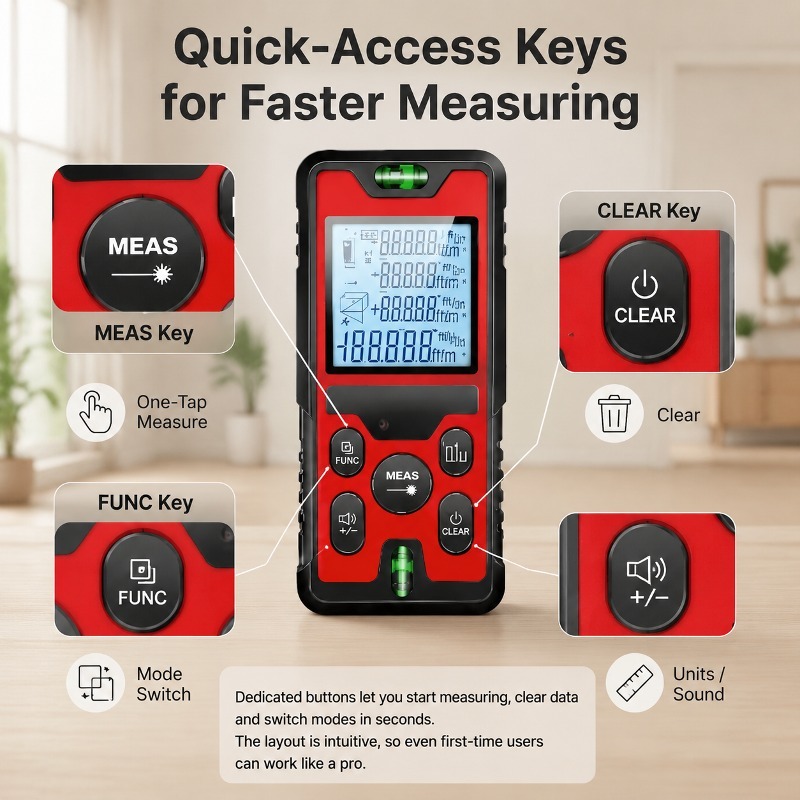 120M Laser-Entfernungsmesser,  – Stud Finder With Laser Level Bewertung und Preis