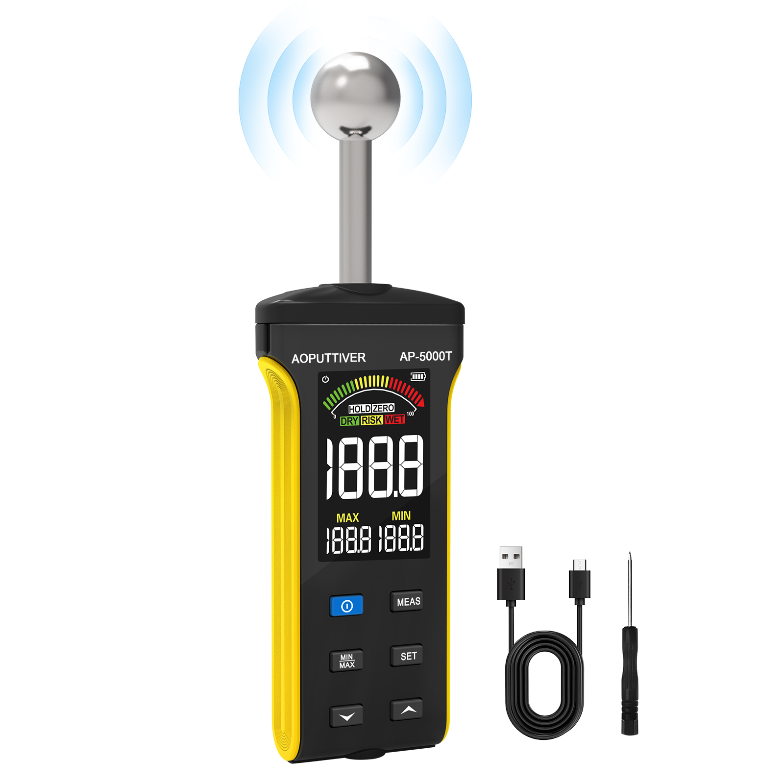 Holdpeak 5000T zerstörungsfrei – Moisture Meter Wall Wood Bewertung und Preis