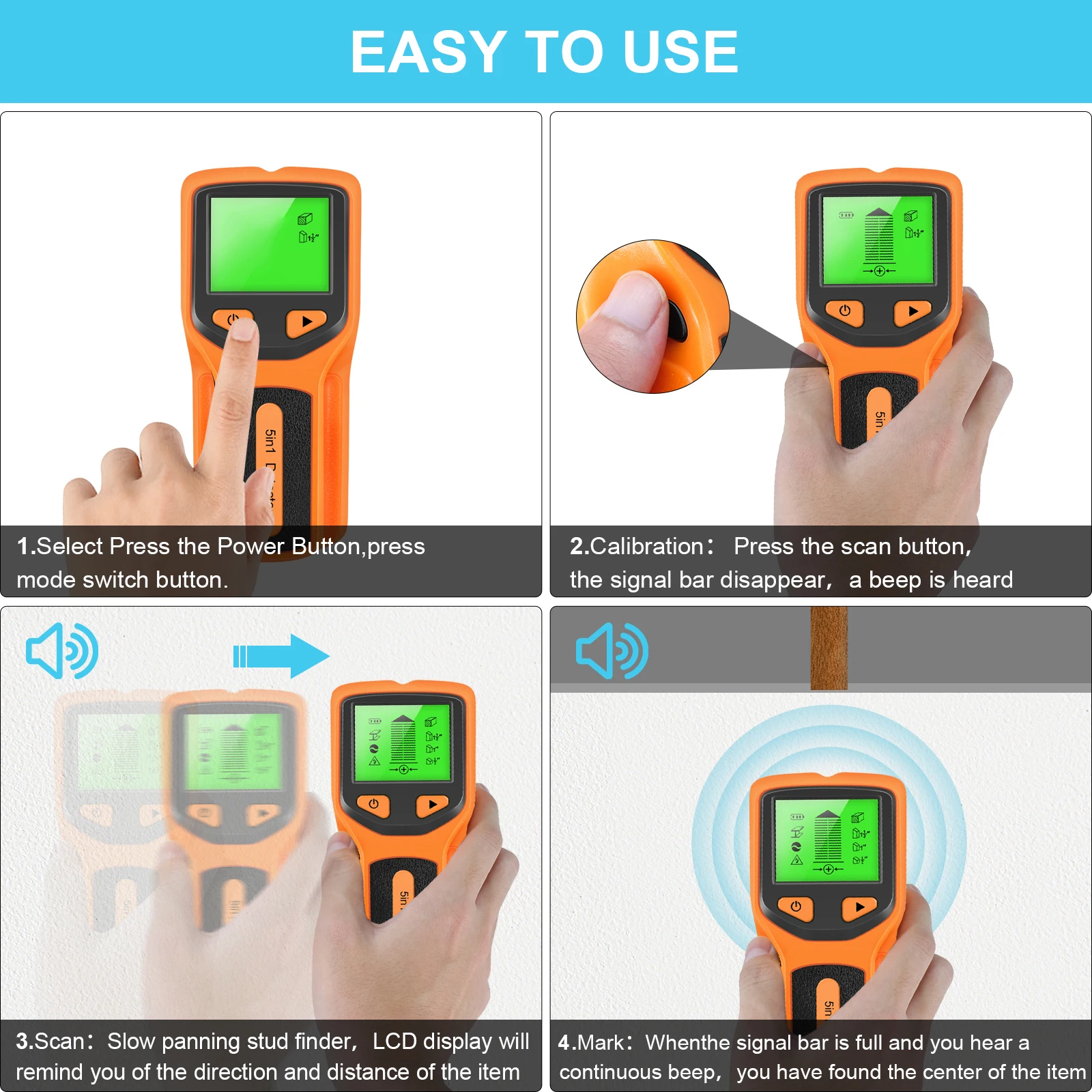 5-in-1 Handheld Digitaler Wand – Stud Finder Wall Scanner 5 In 1 Bewertung und Preis