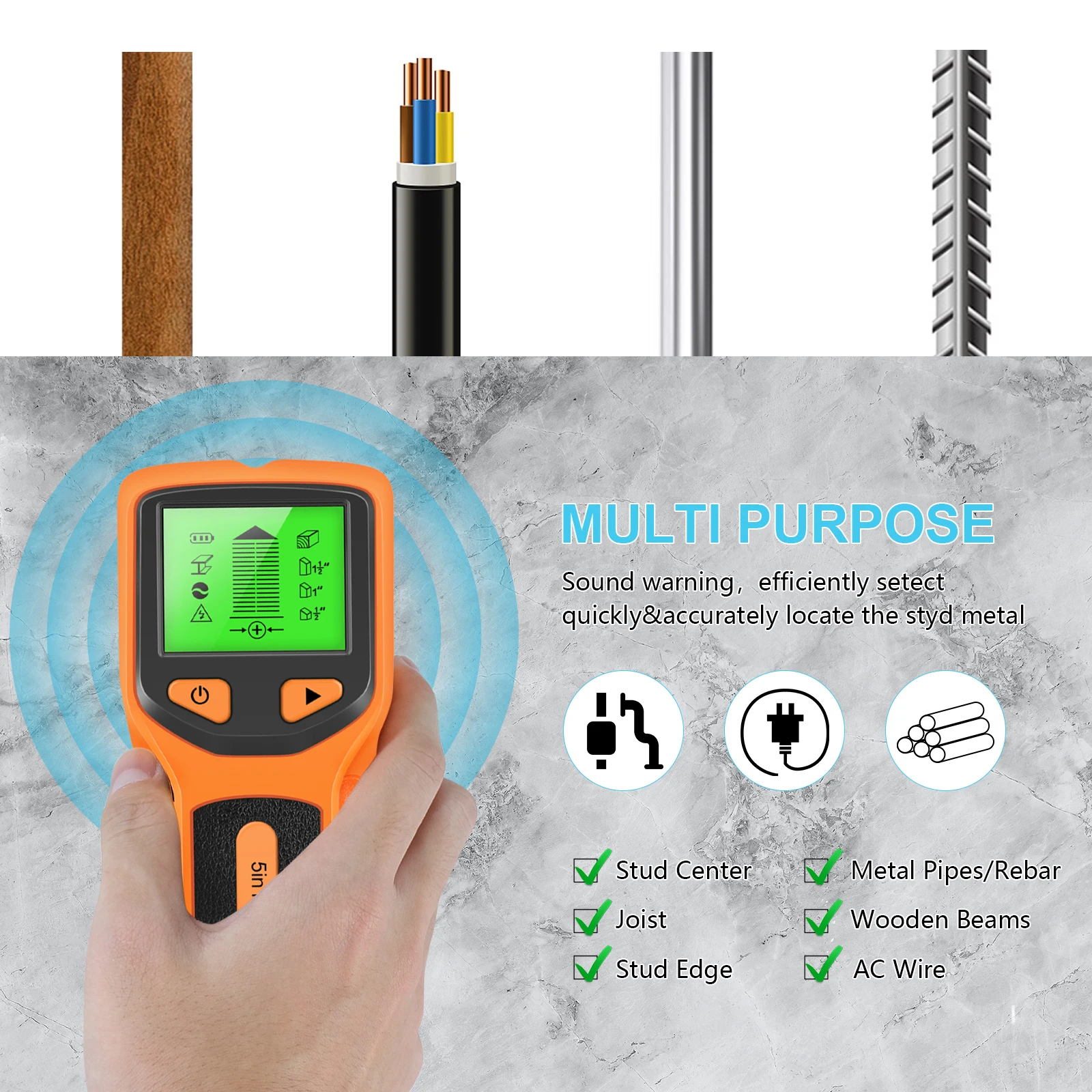 5-in-1 Handheld Digitaler Wand – Stud Finder Wall Scanner 5 In 1 Bewertung und Preis